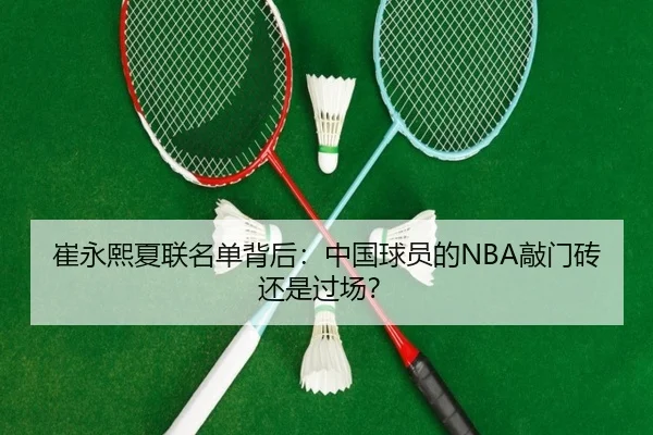 崔永熙夏联名单背后：中国球员的NBA敲门砖还是过场？